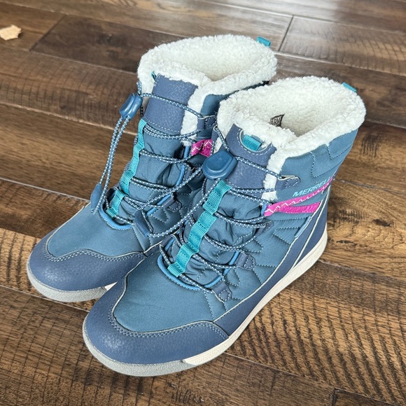 Merrell NWOT Girls Snow Crush Waterproof Insulated Snow Boots 5 - Picture 1 of 10